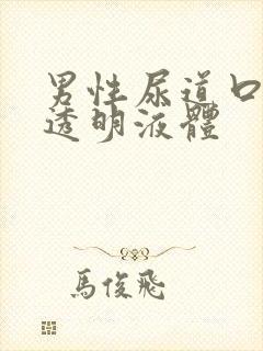 男性尿道口分泌透明液体