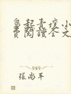 枭起青壤小说免费阅读全文无删减