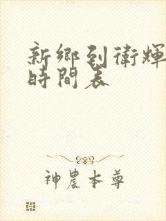 新乡到卫辉大巴时间表