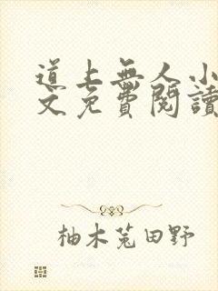 道上无人小说全文免费阅读