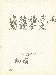 你结婚,我劫婚阅读全文