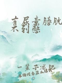 有尿意膀胱感觉不到憋