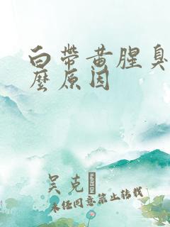 白带黄腥臭是什么原因