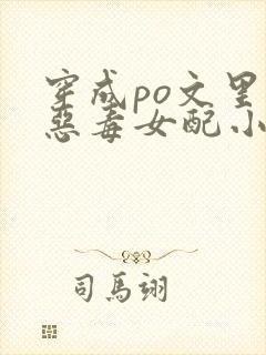 穿成po文里的恶毒女配小说
