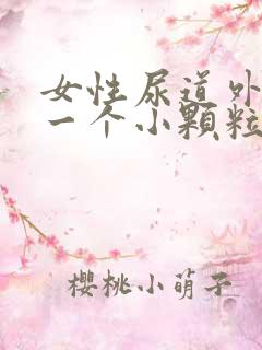 女性尿道外口有一个小颗粒