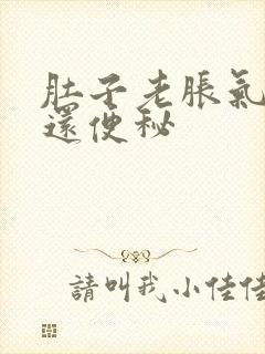 肚子老胀气放屁还便秘