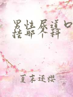 男性尿道口红肿挂哪个科