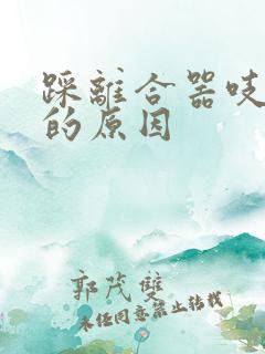 踩离合器吱吱响的原因