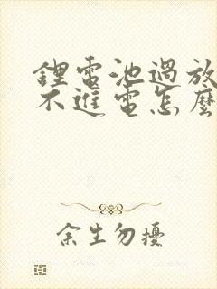 锂电池过放后充不进电怎么办
