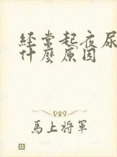 经常起夜尿频是什么原因