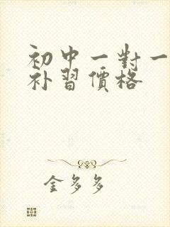 初中一对一英语补习价格