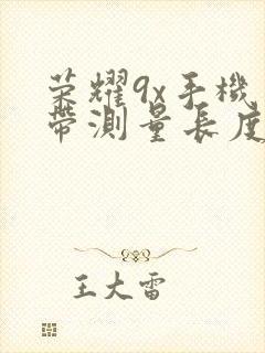 荣耀9x手机自带测量长度