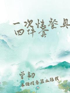 一次性餐具套装 四件套