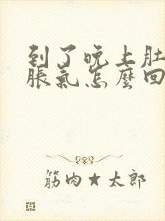 到了晚上肚子就胀气怎么回事