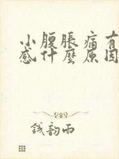 小腹胀痛有大便感什么原因