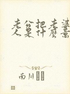 老公把老婆当亲人是什么意思啊