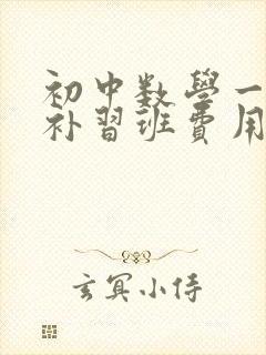 初中数学一对一补习班费用