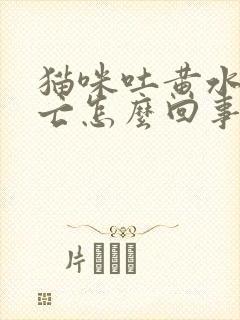 猫咪吐黄水后死亡怎么回事