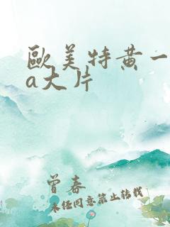欧美特黄一级aa大片