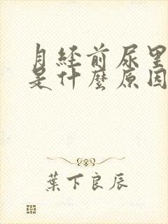 月经前尿里有血是什么原因