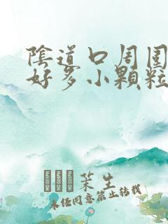 阴道口周围长了好多小颗粒