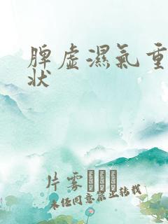 脾虚湿气重的症状