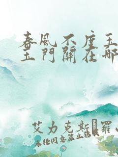 春风不度玉门关玉门关在哪