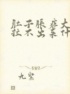 肚子胀疼大便又拉不出来什么原因