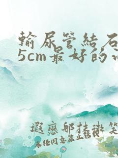 输尿管结石0.5cm最好的治疗方法