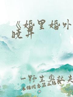 《婚里婚外》叶晓井