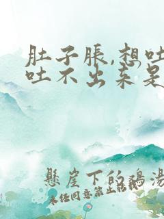 肚子胀,想吐又吐不出来是什么原因