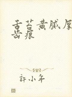 舌苔黄腻厚白有齿痕