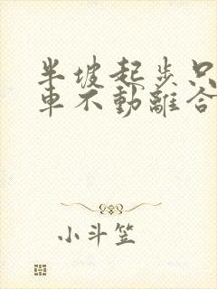 半坡起步只踩刹车不动离合行吗