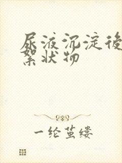 尿液沉淀后白色絮状物