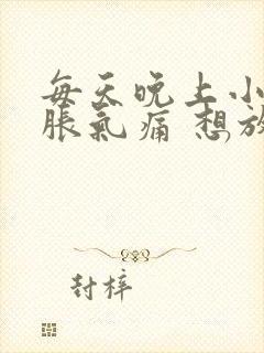 每天晚上小肚子胀气痛 想放屁