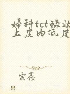 妇科tct鳞状上皮内低度病变是什么意思