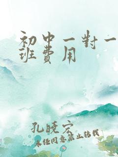 初中一对一补习班费用