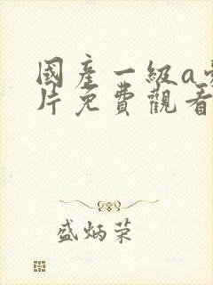 国产一级a爱看片免费观看