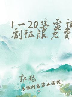 1一20集电视剧征服免费