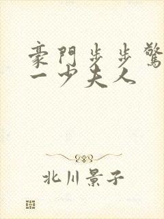 豪门步步惊情第一少夫人