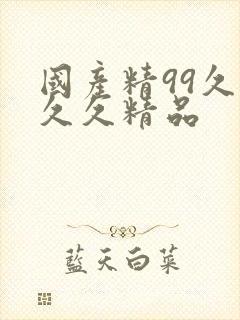 国产精99久久久久精品