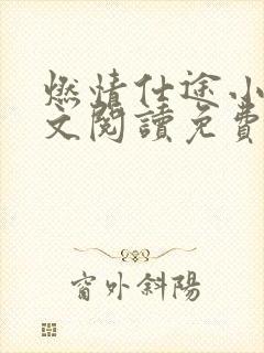 燃情仕途小说全文阅读免费