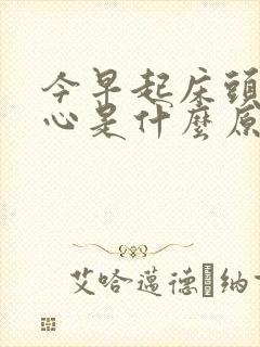 今早起床头晕恶心是什么原因引起