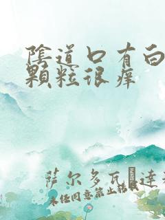 阴道口有白色小颗粒很痒