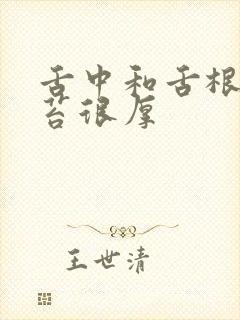 舌中和舌根的舌苔很厚