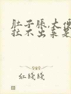 肚子胀,大便又拉不出来是什么原因