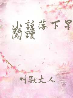 小说落下星免费阅读