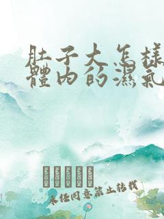 肚子大怎样去除体内的湿气