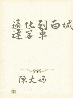 通化到白城的直达客车