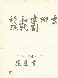 于和伟柳云龙的谍战剧